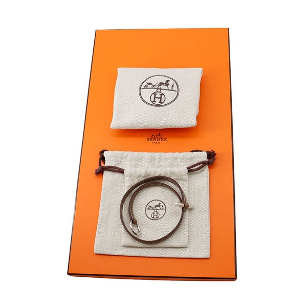 エルメス ショルダーバッグ ポッシュ・クリケティス エトゥープ/シルバー金具 スイフト K刻印