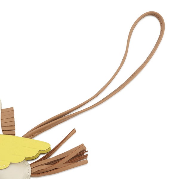 エルメス バッグチャーム ロデオPM ペガサス クレ/ライム/チャイ ラムスキン U刻印 HERMES