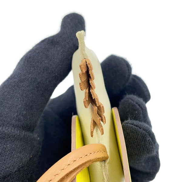 エルメス バッグチャーム ロデオPM ペガサス クレ/ライム/チャイ ラムスキン U刻印 HERMES