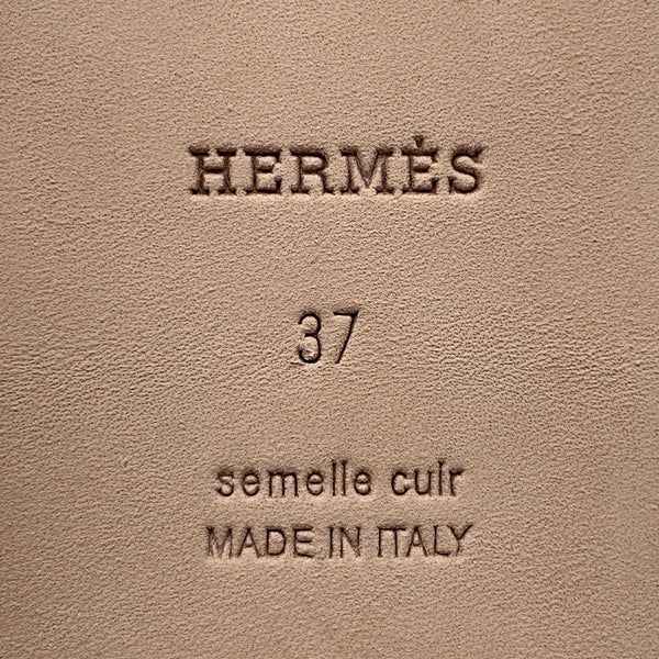 エルメス サンダル ラグーヌ シェーヌ・ダンクル モチーフ レディースサイズ37 HERMES 靴