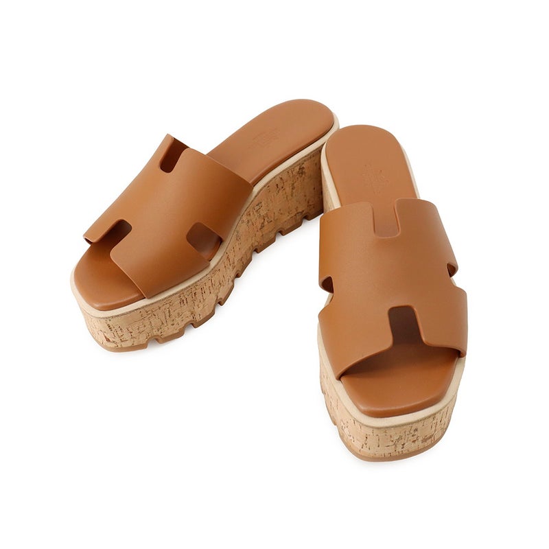 エルメス サンダル エズ 30 Eze レザー レディースサイズ37 HERMES 靴