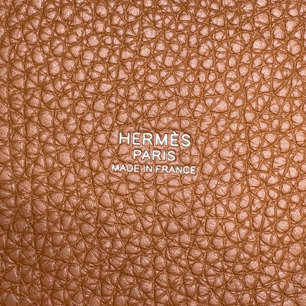 エルメス ハンドバッグ ピコタンロックMM ゴールド/シルバー金具 トリヨンクレマンス K刻印