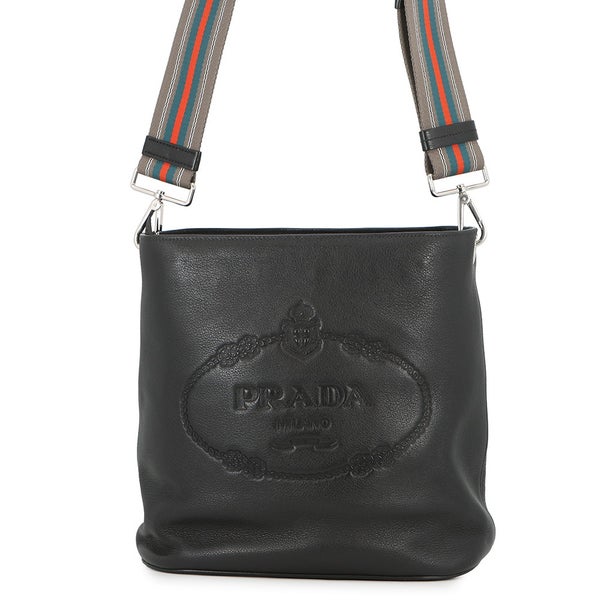 プラダ ショルダーバッグ ヴィッテロフェニックス レザー 1BE057 PRADA 黒 アウトレット品