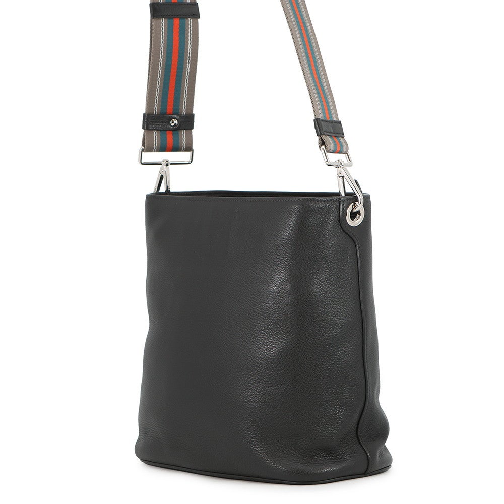 プラダ ショルダーバッグ ヴィッテロフェニックス レザー 1BE057 PRADA 黒 アウトレット品 プラダ ショルダーバッグ ヴィッテロフェニックス レザー 1BE057 PRADA