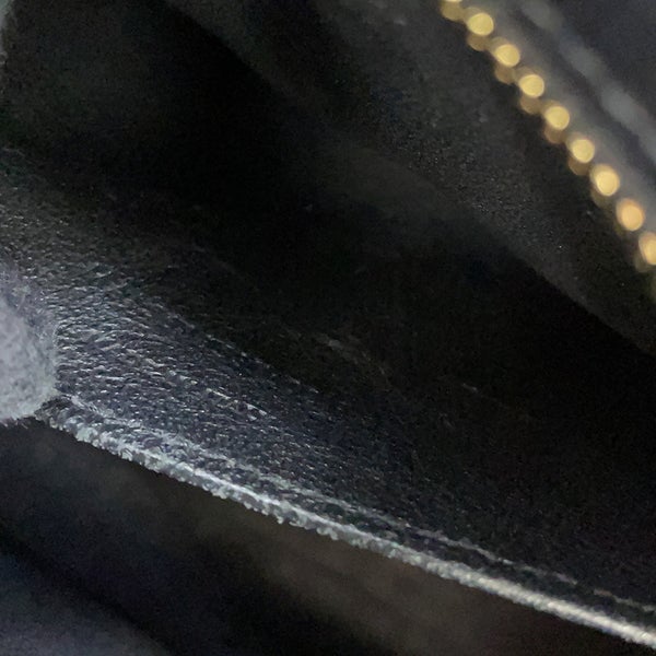 サンローランパリ ハンドバッグ ベイビーカバス クロコ型押しレザー 568853 SAINT LAURENT PARIS 2way 黒