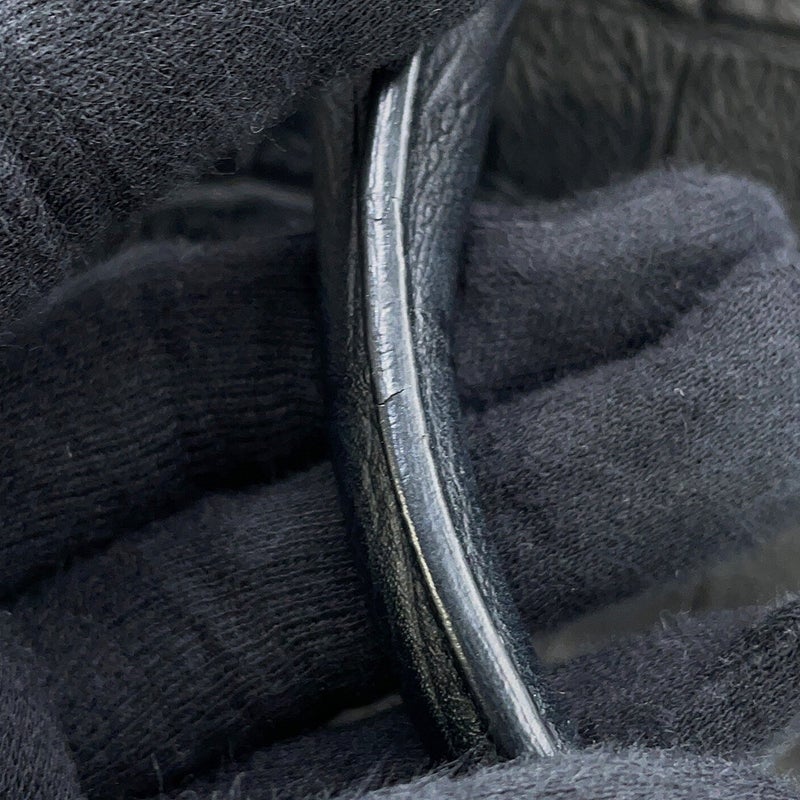 サンローランパリ ハンドバッグ ベイビーカバス クロコ型押しレザー 568853 SAINT LAURENT PARIS 2way 黒