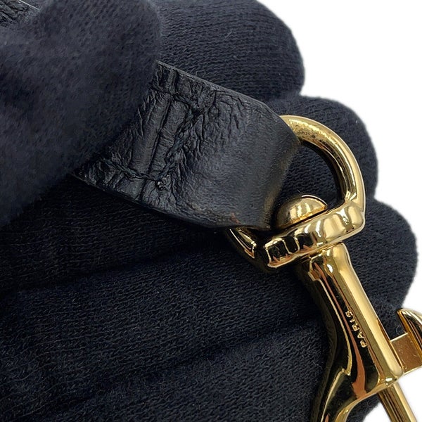 サンローランパリ ハンドバッグ ベイビーカバス クロコ型押しレザー 568853 SAINT LAURENT PARIS 2way 黒