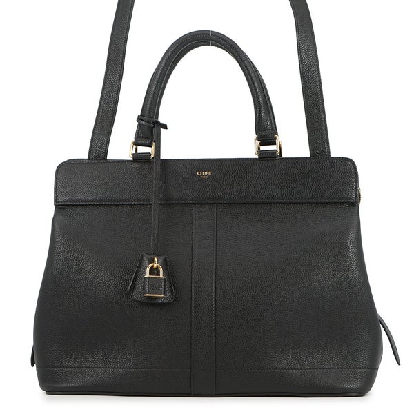 セリーヌ ハンドバッグ カバ・ドゥ・フランス グレインドカーフレザー 192663CRE CELINE 2way 黒