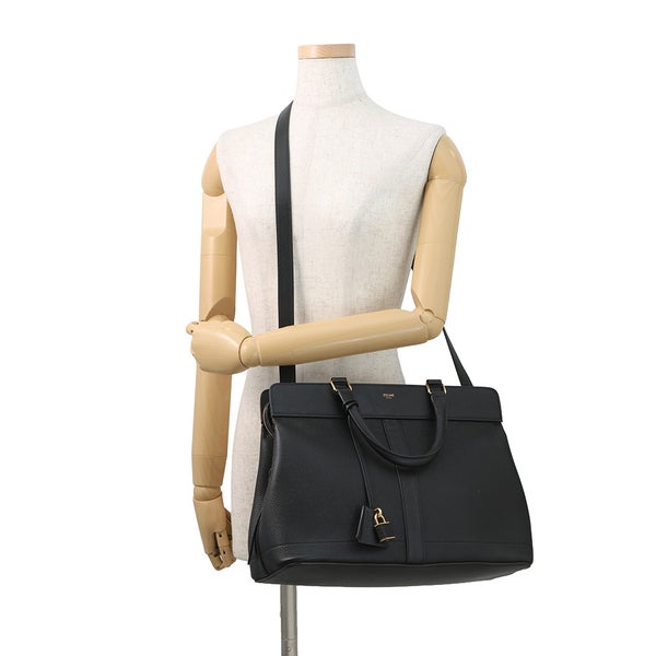 セリーヌ ハンドバッグ カバ・ドゥ・フランス グレインドカーフレザー 192663CRE CELINE 2way 黒