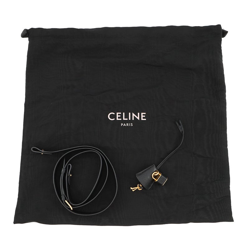 セリーヌ ハンドバッグ カバ・ドゥ・フランス グレインドカーフレザー 192663CRE CELINE 2way 黒