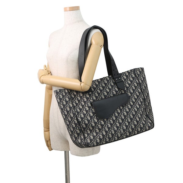 ディオール トートバッグ オブリーク サドルトート キャンバス レザー 1ADSH176YKS Christian Dior トロッター
