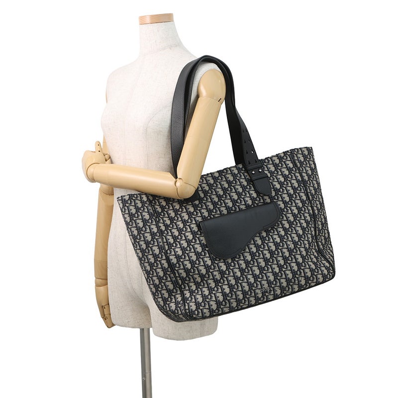 ディオール トートバッグ オブリーク サドルトート キャンバス レザー 1ADSH176YKS Christian Dior トロッター