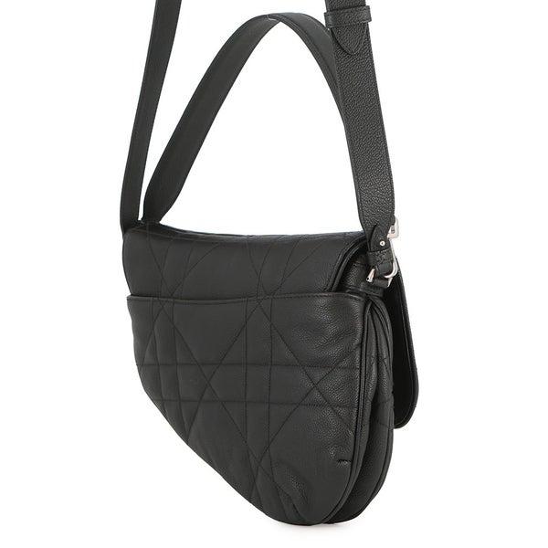 クリスチャン・ディオール ハンドバッグ マキシカナージュ サドル ツインバッグ 1ADPO306MNE Christian Dior 2way 黒