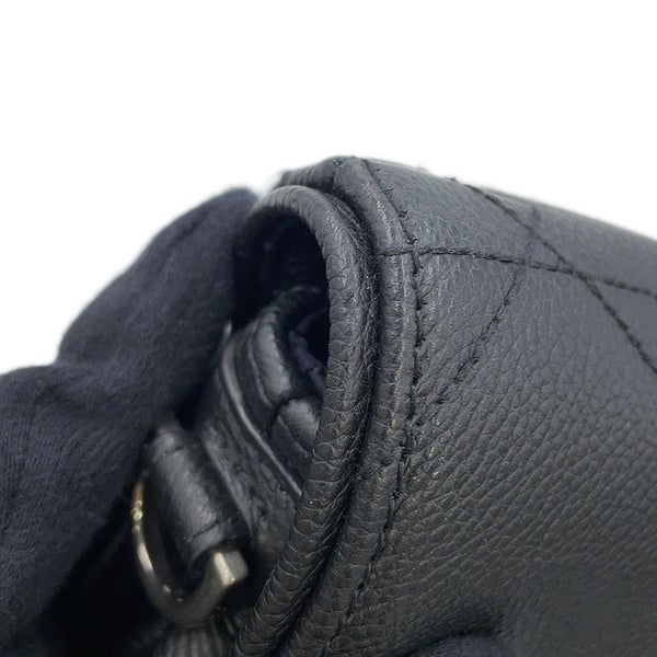 クリスチャン・ディオール ハンドバッグ マキシカナージュ サドル ツインバッグ 1ADPO306MNE Christian Dior 2way 黒