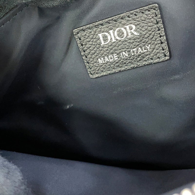 クリスチャン・ディオール ハンドバッグ マキシカナージュ サドル ツインバッグ 1ADPO306MNE Christian Dior 2way 黒