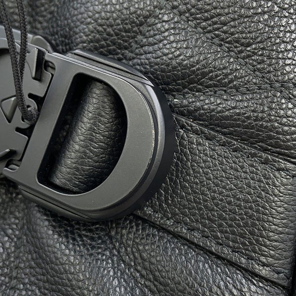 クリスチャン・ディオール ハンドバッグ マキシカナージュ サドル ツインバッグ 1ADPO306MNE Christian Dior 2way 黒