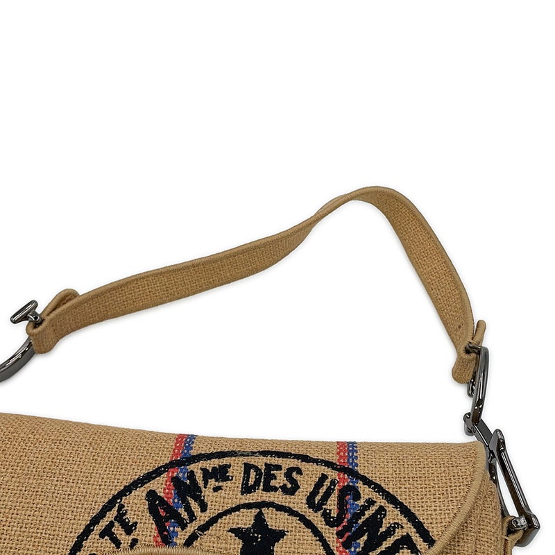 クリスチャン・ディオール ショルダーバッグ ディオール ユニオン モチーフ ジュート サドルバッグ M0446BRUW