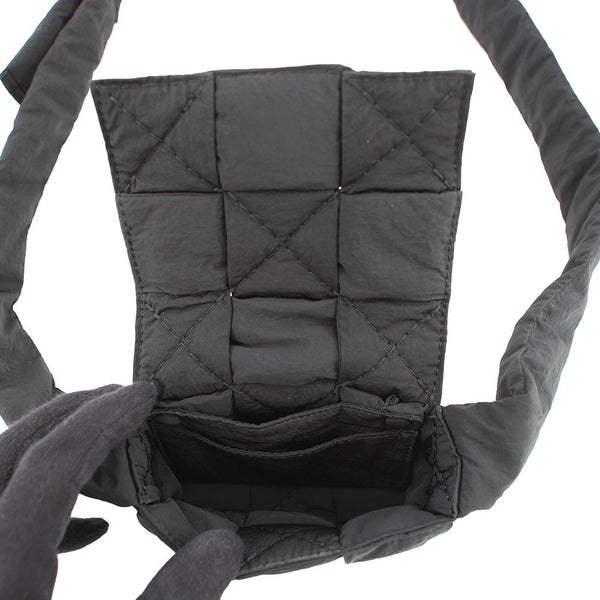 ボッテガヴェネタ ショルダーバッグ パデッド テック キャンディ カセット ナイロン 691018 BOTTEGA VENETA 黒