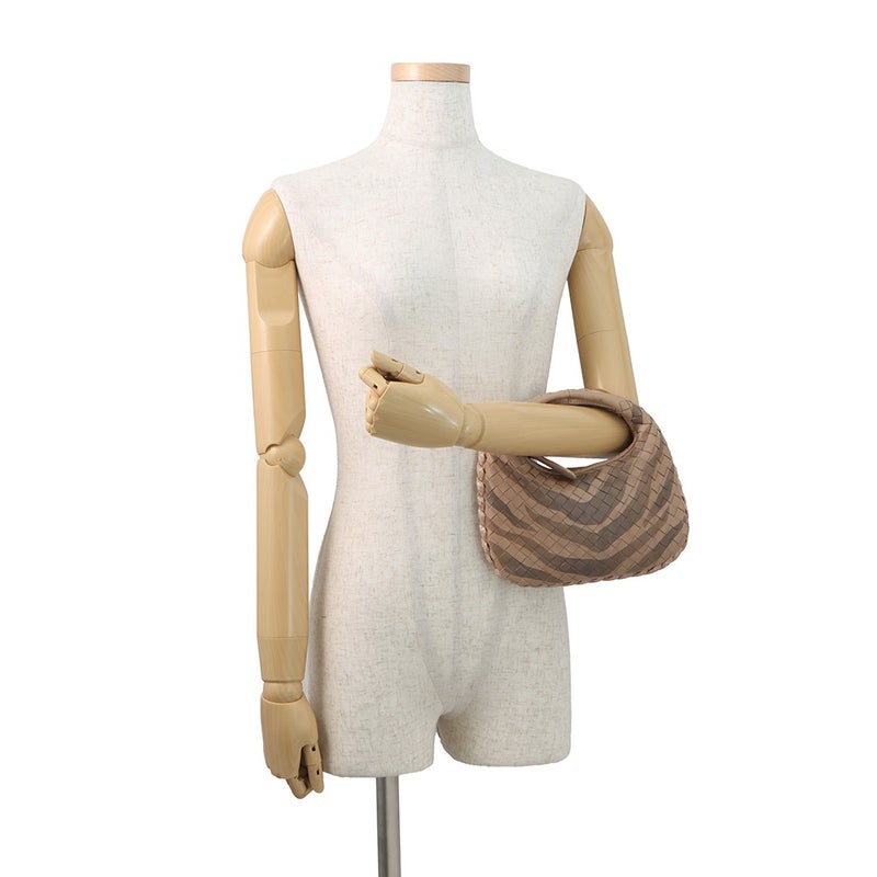 ボッテガヴェネタ ハンドバッグ イントレチャート ミニ ホーボーバッグ レザー パイソン 189227 BOTTEGA VENETA