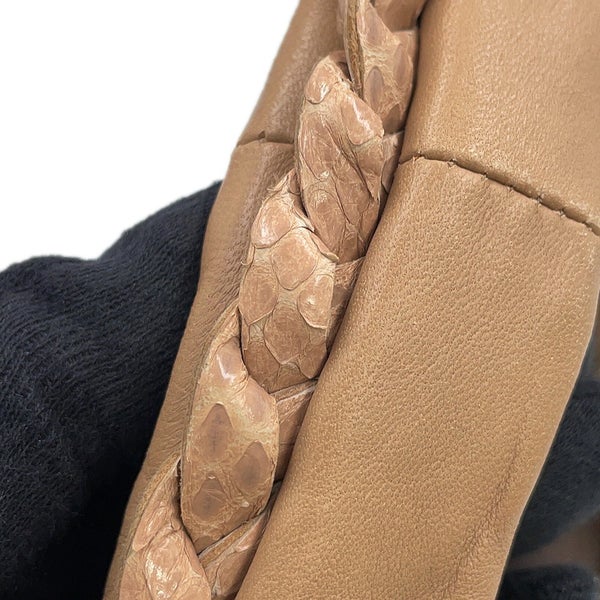 ボッテガヴェネタ ハンドバッグ イントレチャート ミニ ホーボーバッグ レザー パイソン 189227 BOTTEGA VENETA