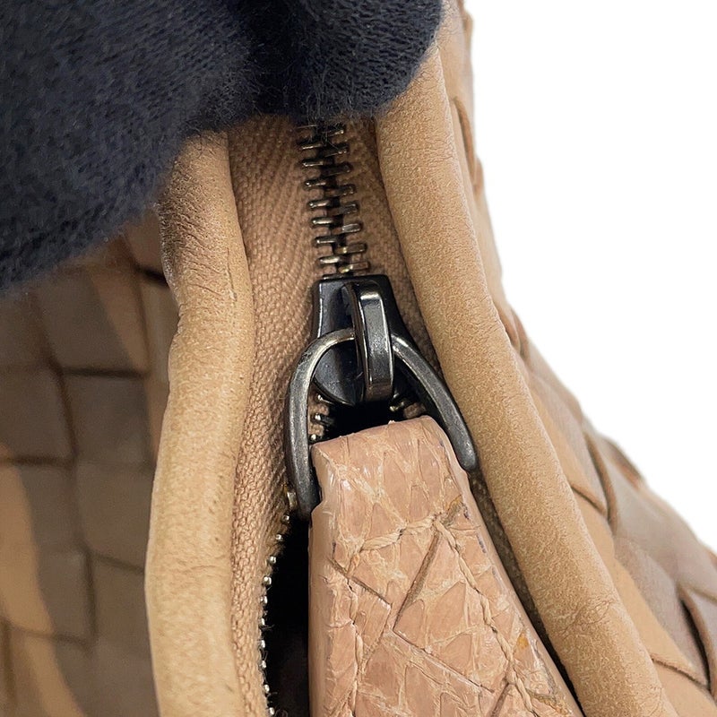 ボッテガヴェネタ ハンドバッグ イントレチャート ミニ ホーボーバッグ レザー パイソン 189227 BOTTEGA VENETA