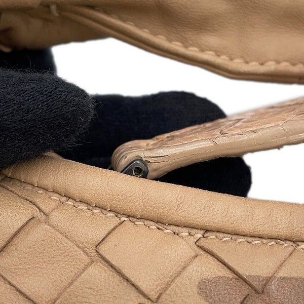 ボッテガヴェネタ ハンドバッグ イントレチャート ミニ ホーボーバッグ レザー パイソン 189227 BOTTEGA VENETA