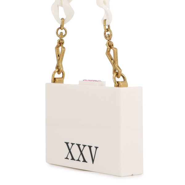 グッチ ショルダーバッグ キャット プラスチック ラインストーン フェイクパール 500259 GUCCI バッグ 白