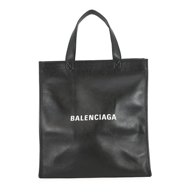 バレンシアガ ハンドバッグ ロゴ ショッパー トートバッグ レザー 541842 BALENCIAGA 黒