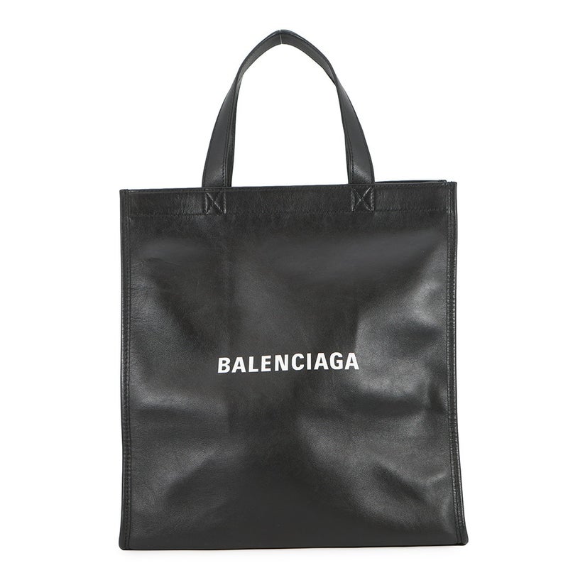 バレンシアガ ハンドバッグ ロゴ ショッパー トートバッグ レザー 541842 BALENCIAGA 黒