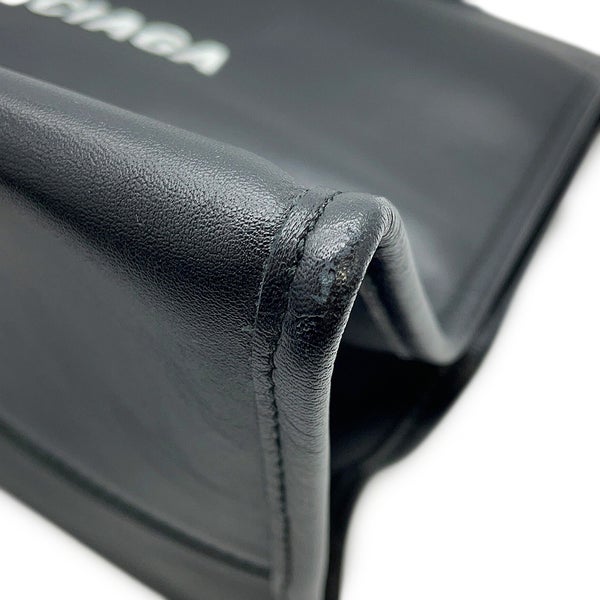 バレンシアガ ハンドバッグ ロゴ ショッパー トートバッグ レザー 541842 BALENCIAGA 黒