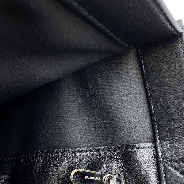 バレンシアガ ハンドバッグ ロゴ ショッパー トートバッグ レザー 541842 BALENCIAGA 黒