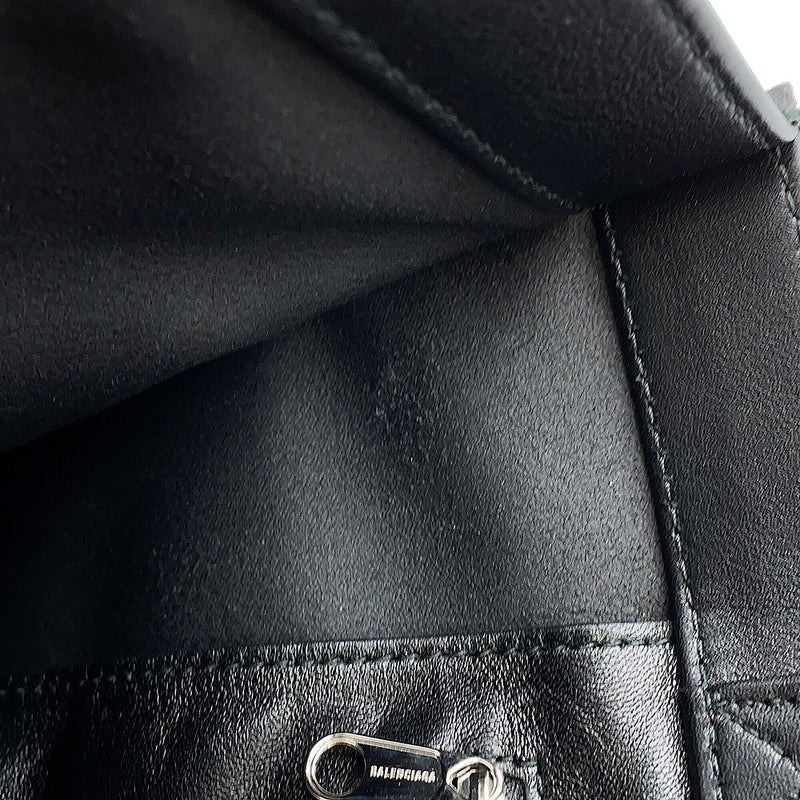 バレンシアガ ハンドバッグ ロゴ ショッパー トートバッグ レザー 541842 BALENCIAGA 黒