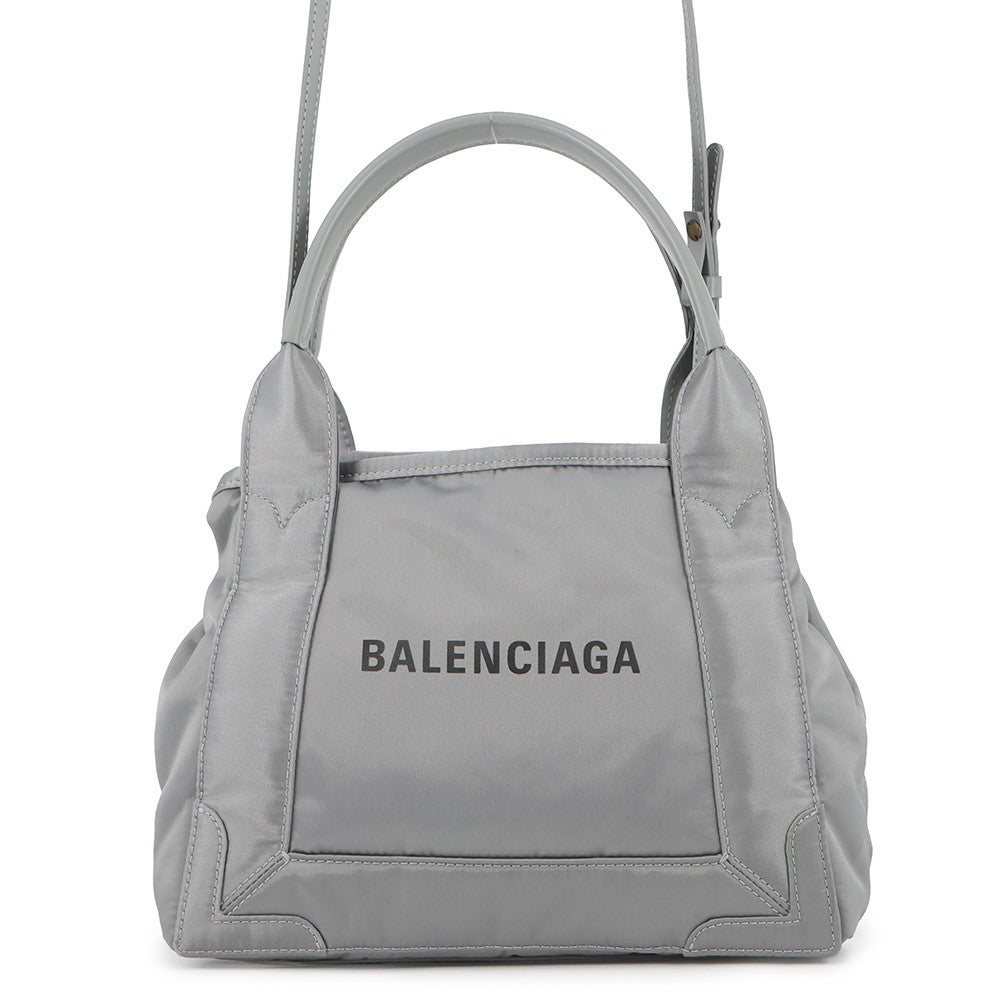 BALENCIAGA ハンドバッグ グレー/ネイビー ポーチ付き BALENCIAGA（バレンシアガ） バッグ ショルダーバッグ トートバッグ