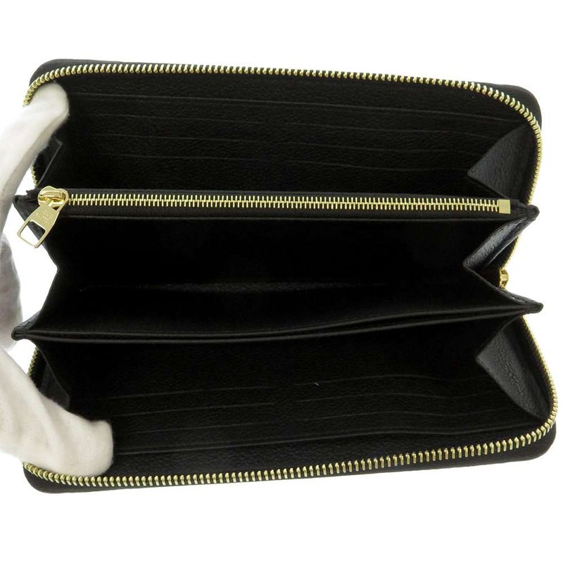 ルイヴィトン 長財布 モノグラム・アンプラント ジッピー・ウォレット M61864 LOUIS VUITTON ブラック 黒
