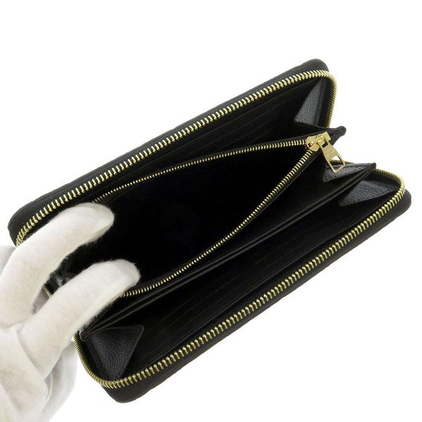 ルイヴィトン 長財布 モノグラム・アンプラント ジッピー・ウォレット M61864 LOUIS VUITTON ブラック 黒