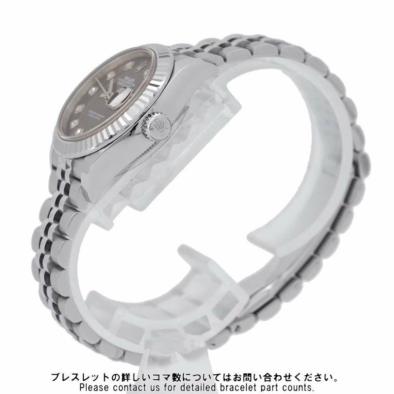 ロレックス デイトジャスト SS/K18WG 279174G ROLEX 腕時計 ダークグレー/10PD文字盤 レディース