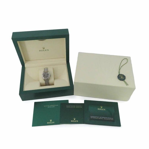 ロレックス デイトジャスト SS/K18WG 279174G ROLEX 腕時計 ダークグレー/10PD文字盤 レディース