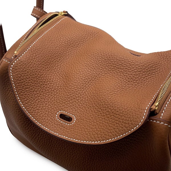 エルメス ハンドバッグ リンディ26 ゴールド/ゴールド金具 トリヨンクレマンス B刻印 ２wayショルダー