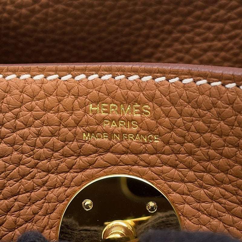 エルメス ハンドバッグ リンディ26 ゴールド/ゴールド金具 トリヨンクレマンス B刻印 ２wayショルダー