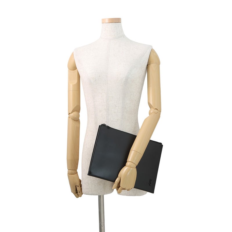 サンローランパリ クラッチバッグ タイニーモノグラム タブレットケース 607779 SAINT LAURENT PARIS 黒