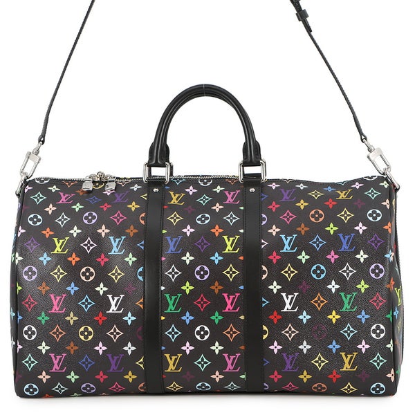 ルイヴィトン ボストンバッグ モノグラム・マルチカラー LV x TM キーポル・バンドリエール50 M13745 村上隆 コラボ