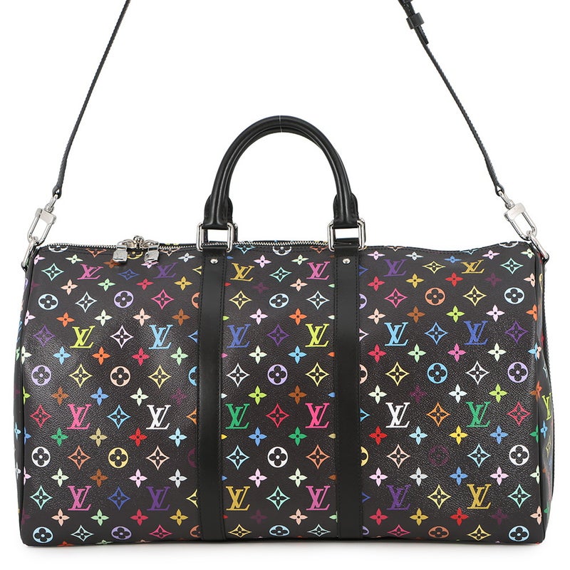 ルイヴィトン ボストンバッグ モノグラム・マルチカラー LV x TM キーポル・バンドリエール50 M13745 村上隆 コラボ