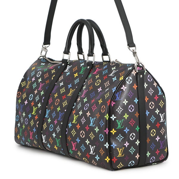 ルイヴィトン ボストンバッグ モノグラム・マルチカラー LV x TM キーポル・バンドリエール50 M13745 村上隆 コラボ