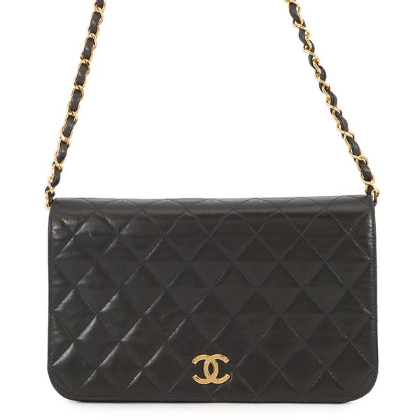 シャネル チェーンショルダーバッグ マトラッセ ココマーク ラムスキン A03568 CHANEL バッグ 黒