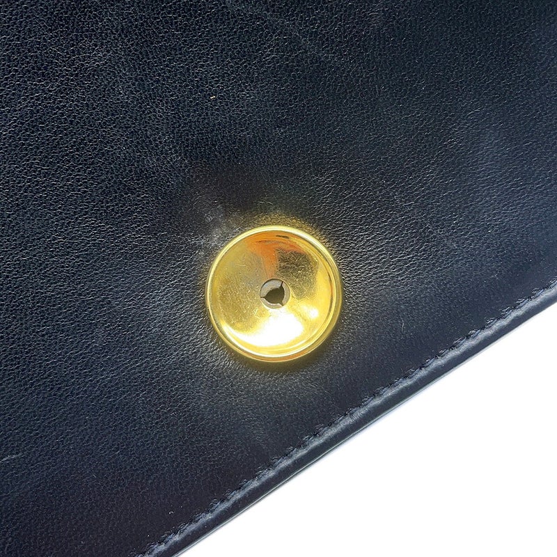 シャネル チェーンショルダーバッグ マトラッセ ココマーク ラムスキン A03568 CHANEL バッグ 黒