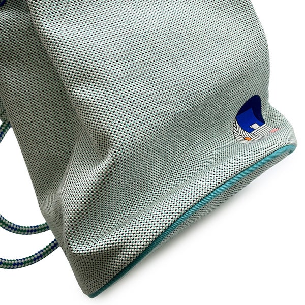 エルメス リュック レ キャバン Les Cabanes 刺繍 トリコロール HERMES バッグ リュックサック