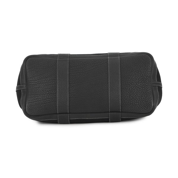 エルメス トートバッグ ガーデンパーティPM ブラック/シルバー金具 トワルオフィシエ/ネゴンダ □J刻印