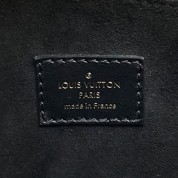 ルイヴィトン ハンドバッグ シアリング/カーフレザー オンマイサイドMM M58908 LOUIS VUITTON 2way 黒 ブラック