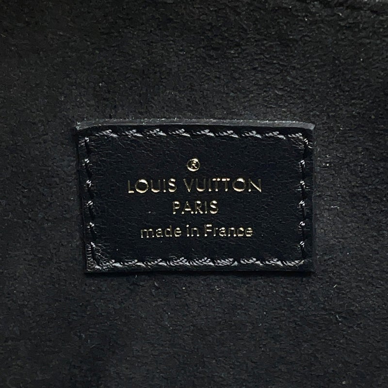 ルイヴィトン ハンドバッグ シアリング/カーフレザー オンマイサイドMM M58908 LOUIS VUITTON 2way 黒 ブラック