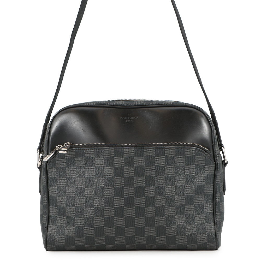 ルイヴィトン LOUIS VUITTON デイトンPM N41408 ダミエグラフィット カバン 斜め掛け メッセンジャーバッグ ショルダーバッグ ダミエグラフィットキャンバス ブラック ルイヴィトン ショルダーバッグ ダミエ・グラフィット デイトンPM
